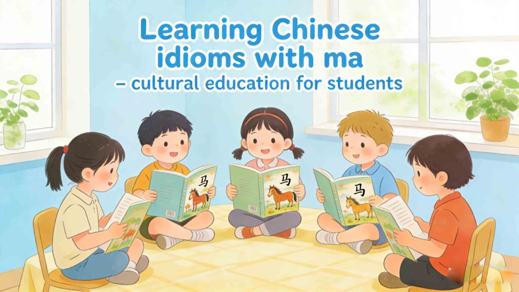 Chinese Idioms with "Ma" (Horse): Timeless Chengyu & Their Stories 3 Learning Chinese idioms with ma – cultural education for students