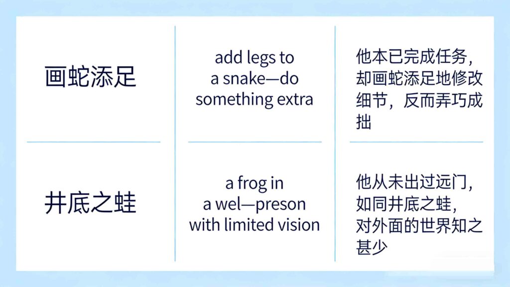 Chinese Idioms in English: A Guide to Understanding & Using Chengyu 1 Chinese idioms in English list with meanings and examples
