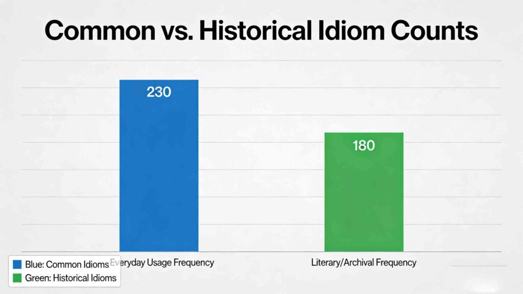 How Many Chinese Idioms Are There? (A Complete Guide) 2 How many Chinese idioms are there - infographic comparing common vs. historical chengyu counts