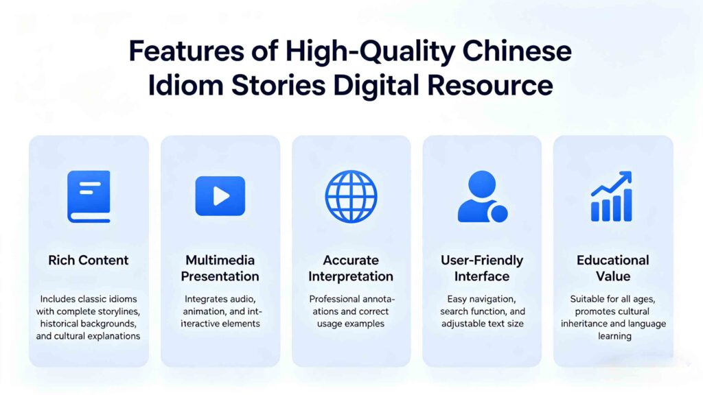 10 Chinese Idiom Stories Digital Resources: Printable PDFs 4 high-quality chinese idiom stories digital resource features