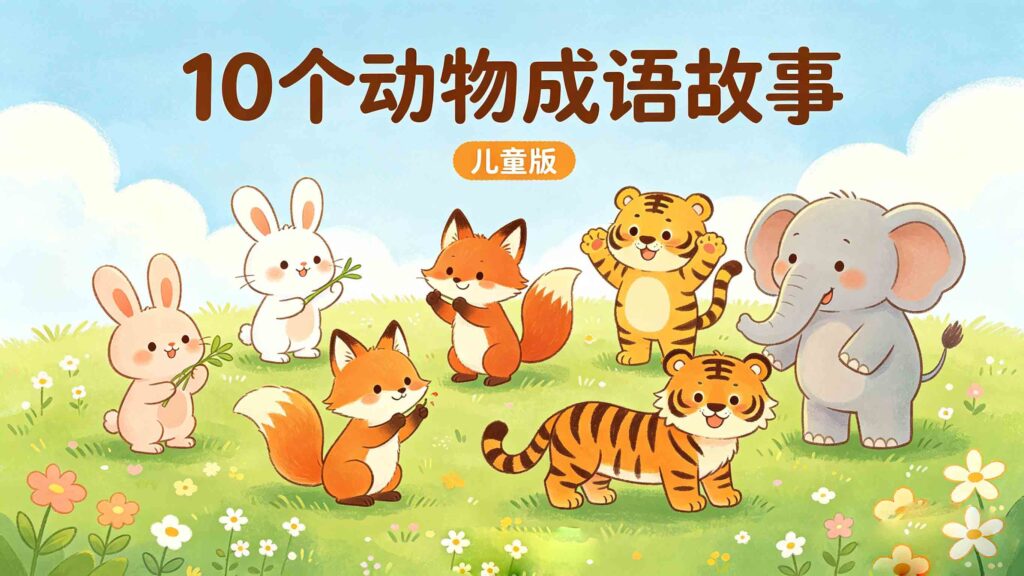 6 Useful Chinese Idiom Stories for Children PDF (With Chinese Idioms in English) 3 10 animal themed chinese idiom stories for kids pdf