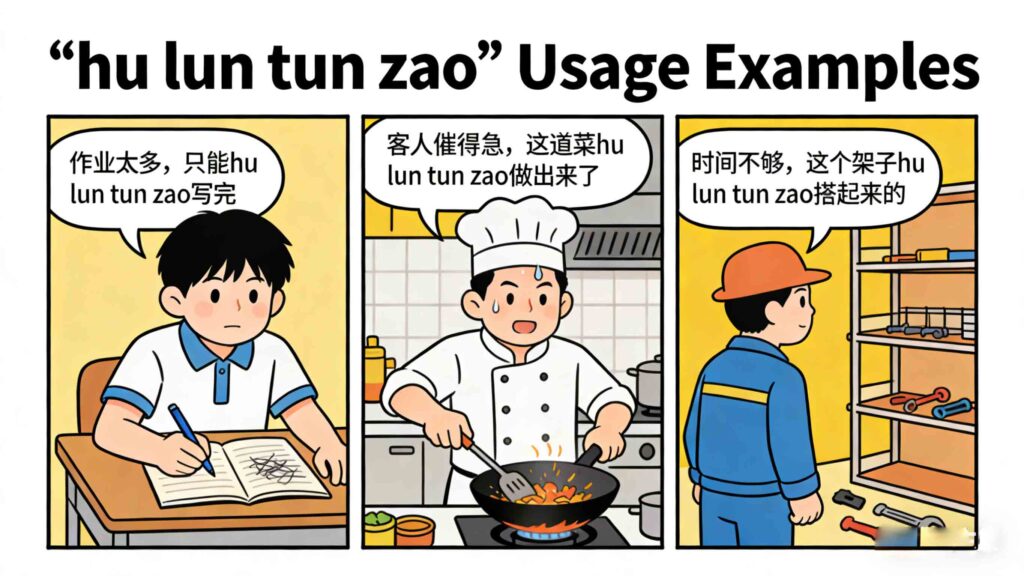 What Does "Hu Lun Tun Zao" Mean? (Story & Usage) 2 hu lun tun zao mean - daily usage examples in Chinese