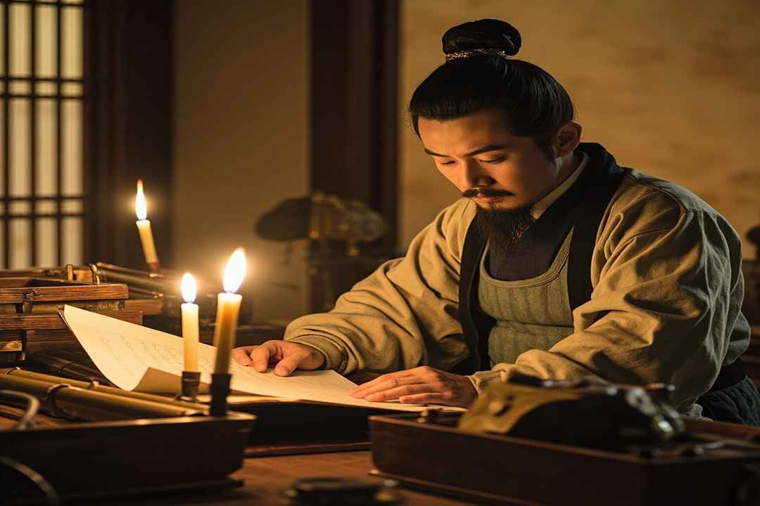 fu ji cong shi idiom traditional study scene