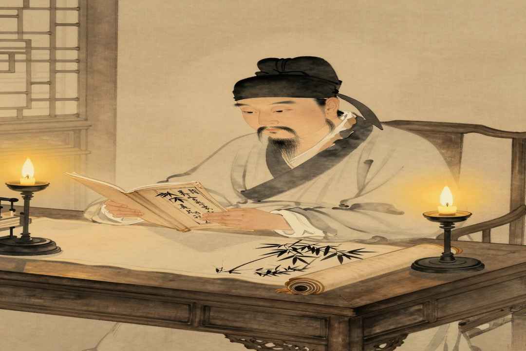 wei bian san jue idiom traditional study scene