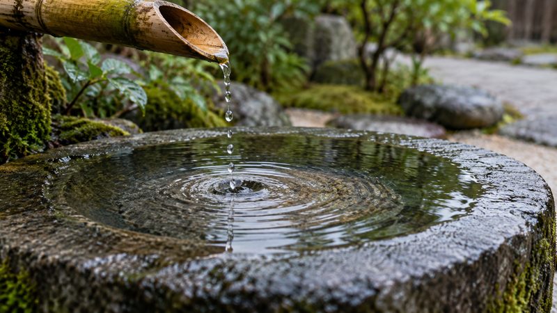 Chinese Idioms About Patience Compared: 6 Meanings and Contexts 4 Water drops fall from a bamboo spout onto a worn stone basin