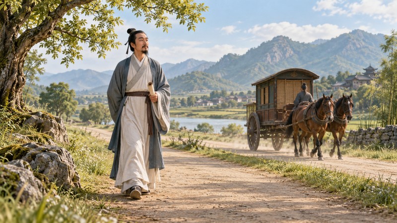 Teacher explains choosing a peaceful walk instead of riding