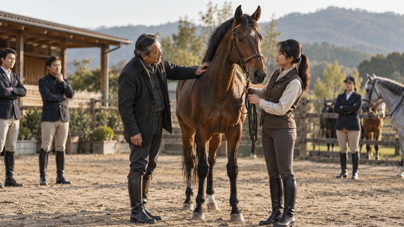 Equestrian mentor recognizes the potential of a young horse and handler
