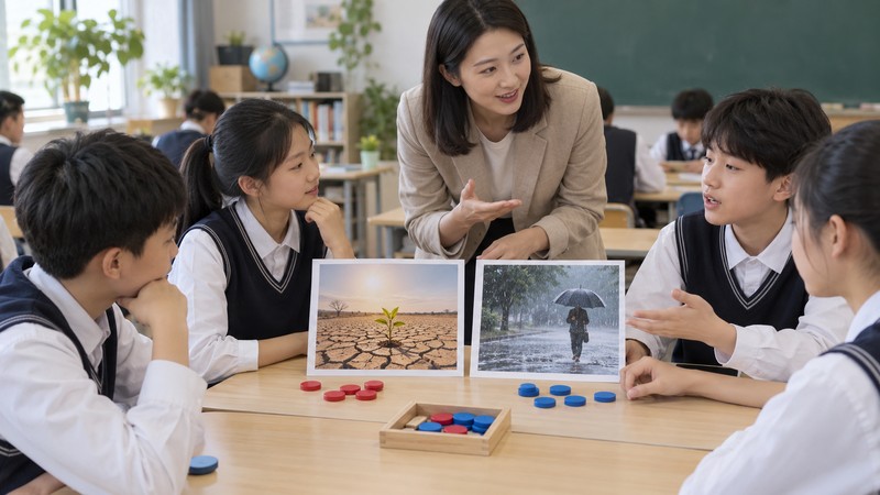 Class compares two modern situations to decide which fits an idiom