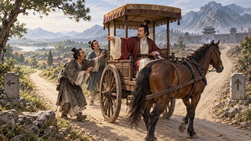 Nan Yuan Bei Zhe Meaning: Story, Pinyin, and Common Misconceptions 2 Traveler points south while his carriage heads north