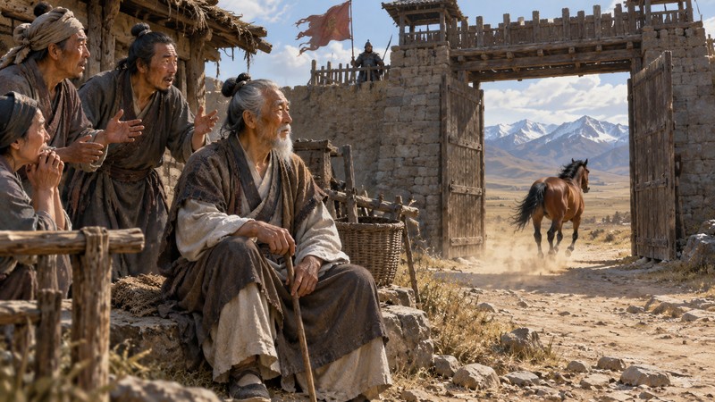Sai Weng Shi Ma Meaning: Common Mistakes and Story Context 2 Frontier elder calmly watches his horse run away