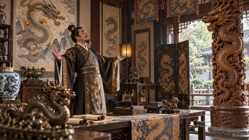 Ye Gong Hao Long Meaning: Story, Pinyin, and Learner Mistakes 2 Nobleman proudly displays many dragon decorations