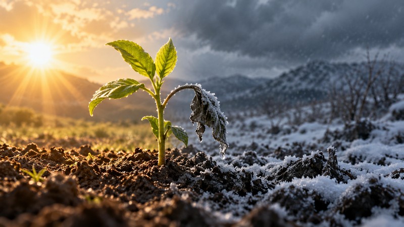 Plant receives one warm day followed by many cold neglected days