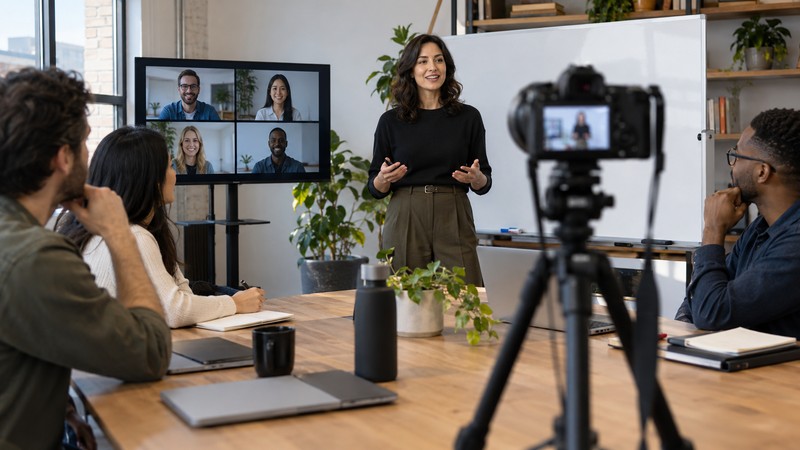 A recorded remote training session onboards staff and creates a reusable tutorial