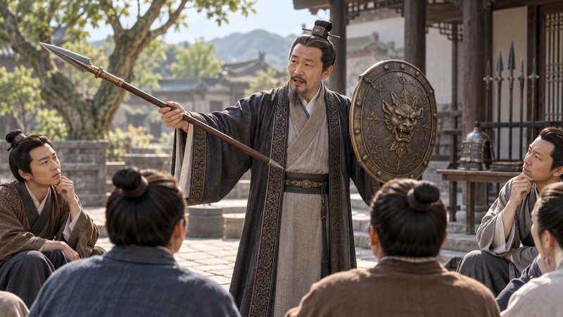 Teacher tests the spear and shield claims against each other